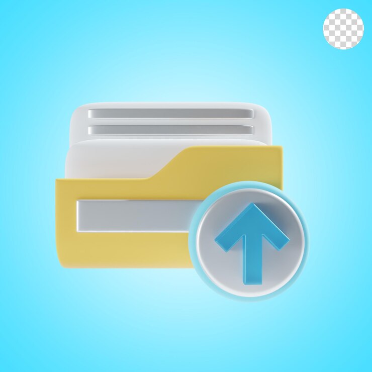PSD upload folder icon