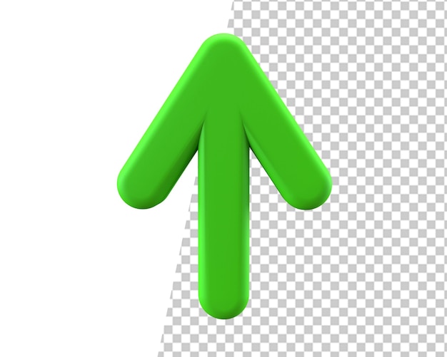 Upload pijl-omhoog 3d-pictogram