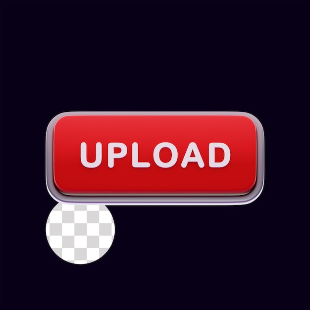 Upload Red Button Click Call to Action