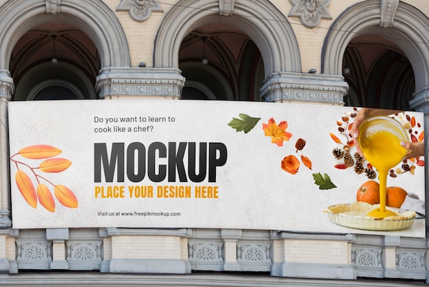 PSD urban advertising outdoor mockup