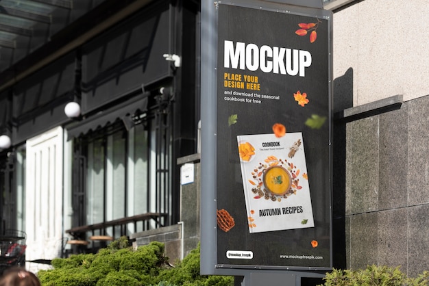 PSD urban advertising outdoor mockup