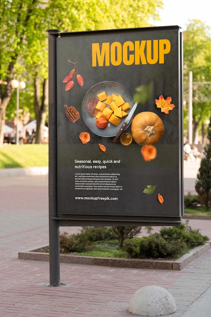 PSD urban advertising outdoor mockup