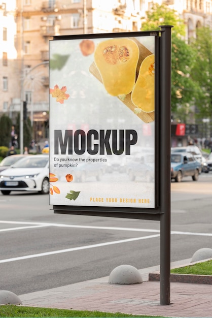 PSD urban advertising outdoor mockup