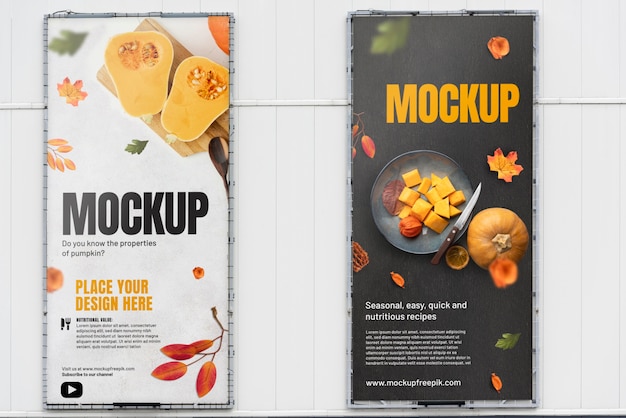 Urban advertising outdoor mockup