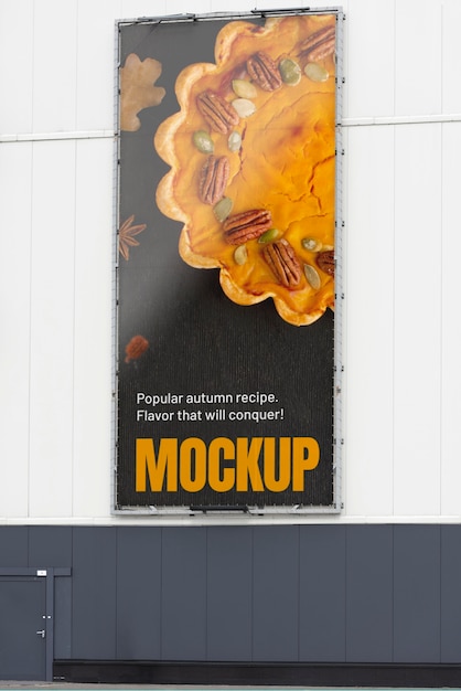 Urban advertising outdoor mockup