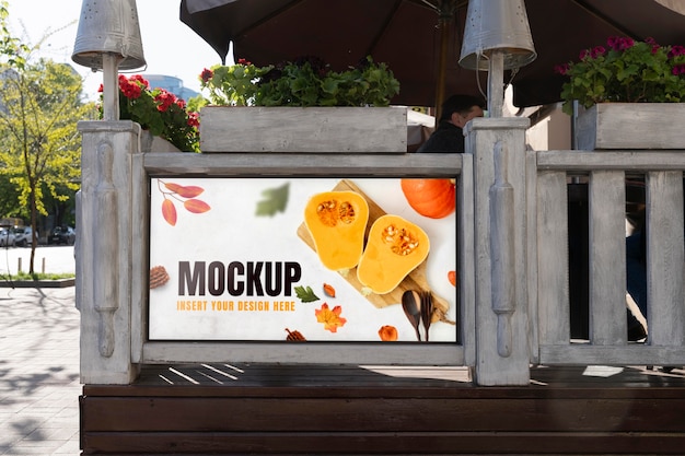 PSD urban advertising outdoor mockup