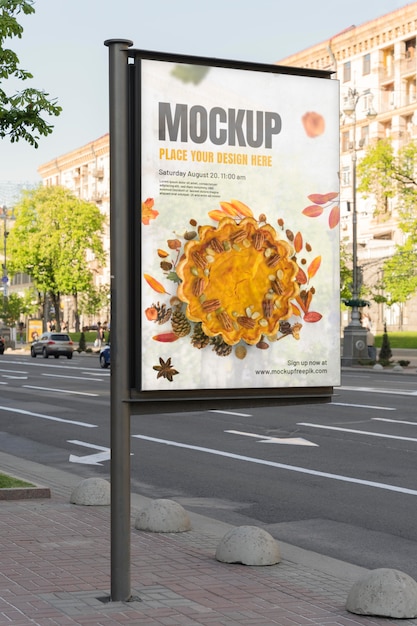 PSD urban advertising outdoor mockup