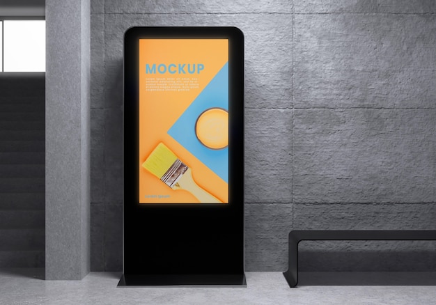 Urban backlit display system mock-up