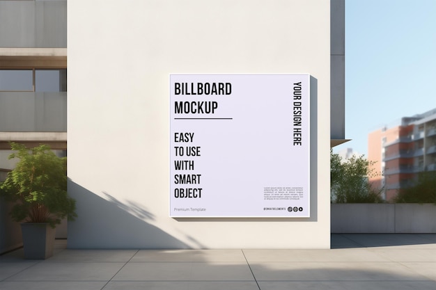 PSD urban billboard mockup