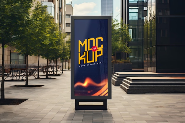 Urban billboard mockup