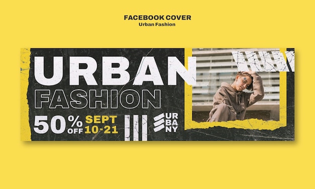Urban fashion facebook cove rtemplate design