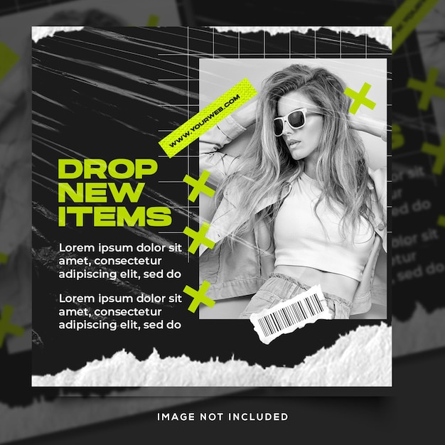 PSD urban fashion template