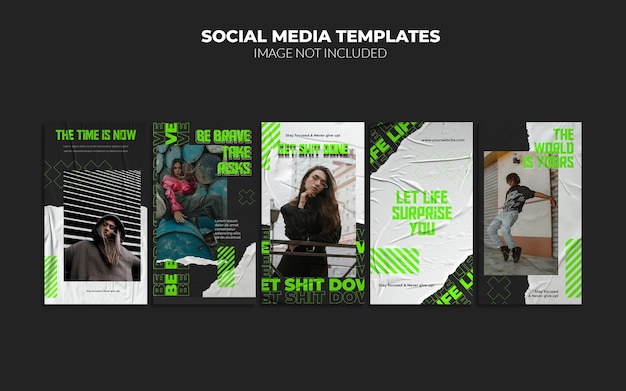 PSD urban instagram social media templates