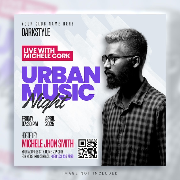urban music poster design
