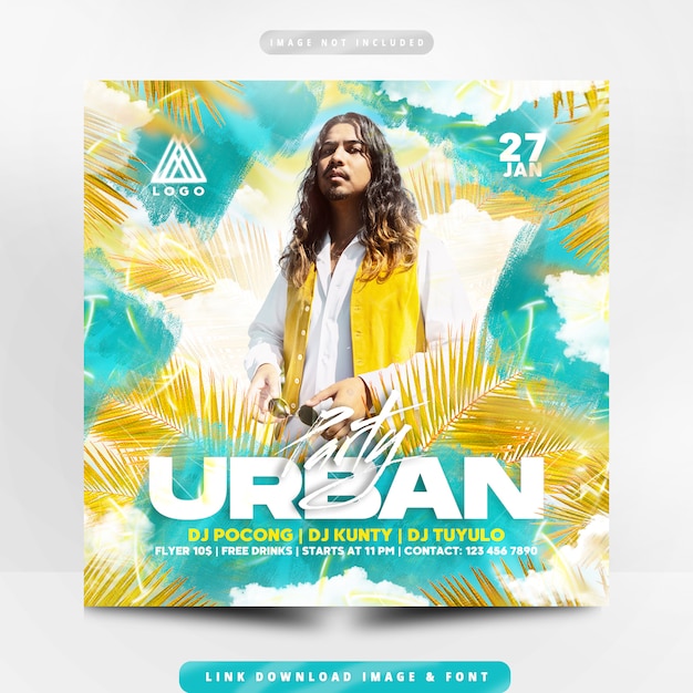 Urban party flyer