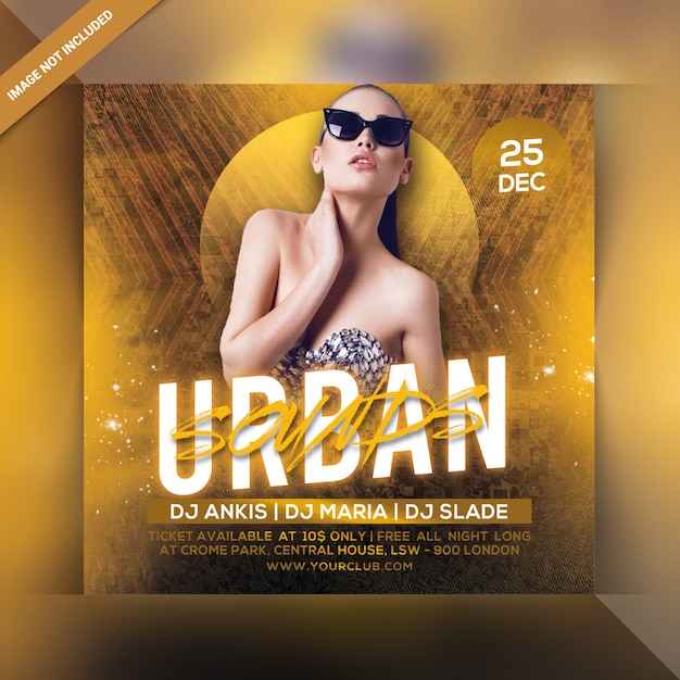 Urban party flyer