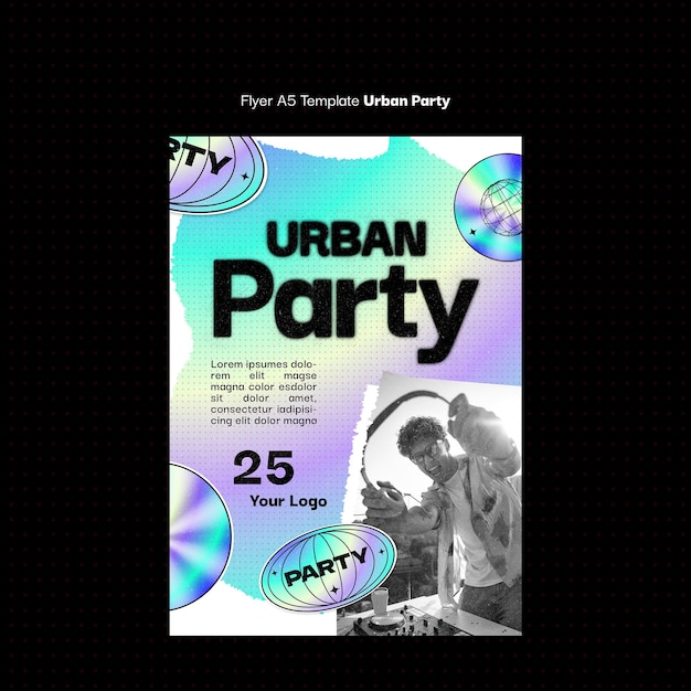 urban party template design