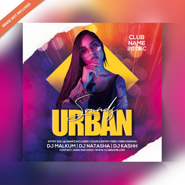 Volantino per festa urban sound