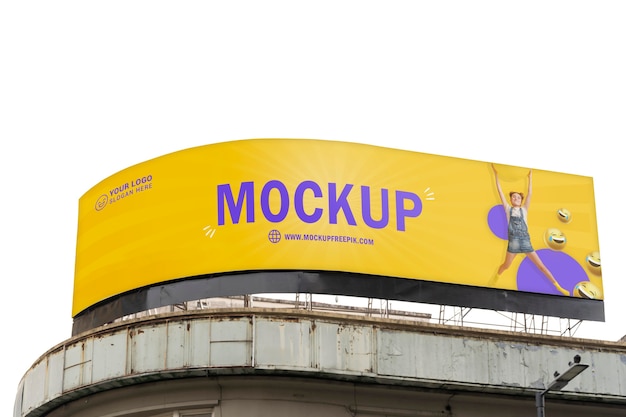 PSD urban street billboards design mockup