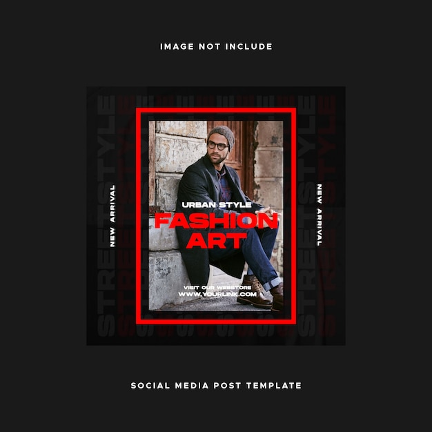 PSD urban style social media design instagram post