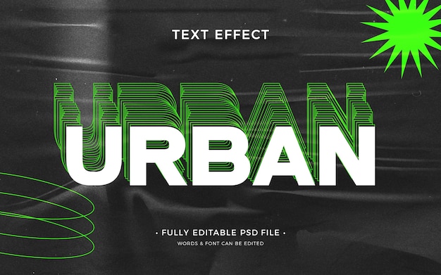Urban style text effect