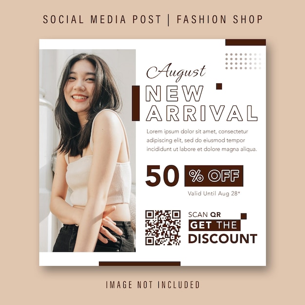 PSD urban young modern stye fashion sale social media post instagram template