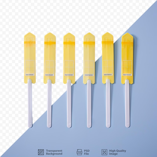 Urine test strips transparent background