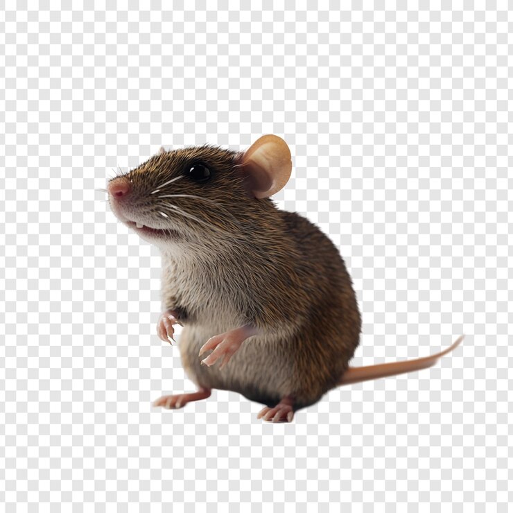 PSD urocza mysz z bliska
