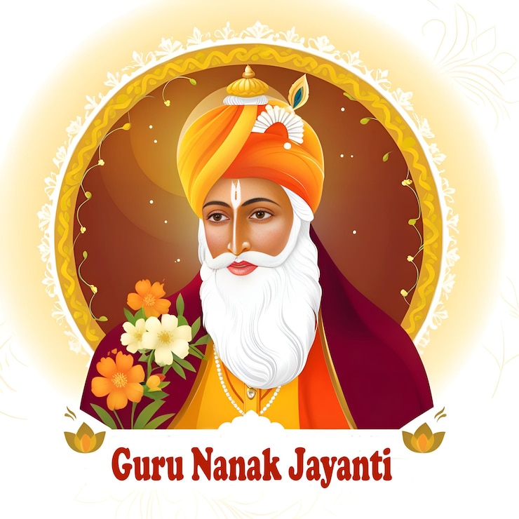 PSD uroczystość festiwalu guru nanak jayanti w mediach społecznościowych