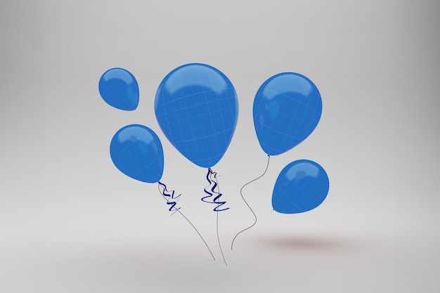 Uroczystość niebieskich balonów