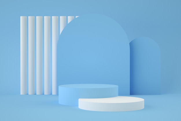 Ürün yerleşimi için holografik 3D geometrik sahne
