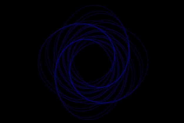 urved blue lines forming an abstract dynamic structure on a black background Great