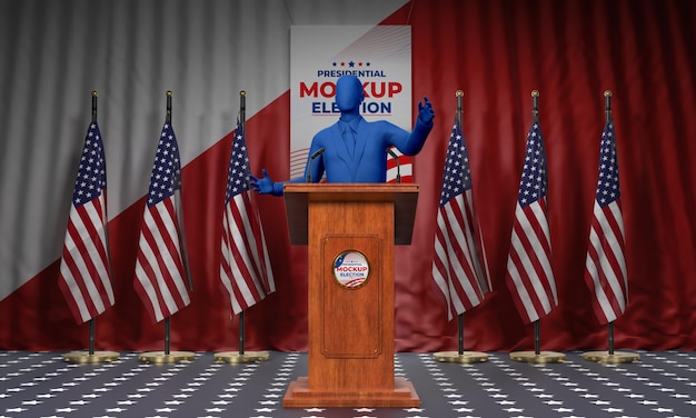 Us elections concept mock-up