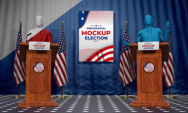 Us elections concept mock-up