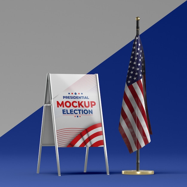 PSD mock-up del concetto di elezioni americane