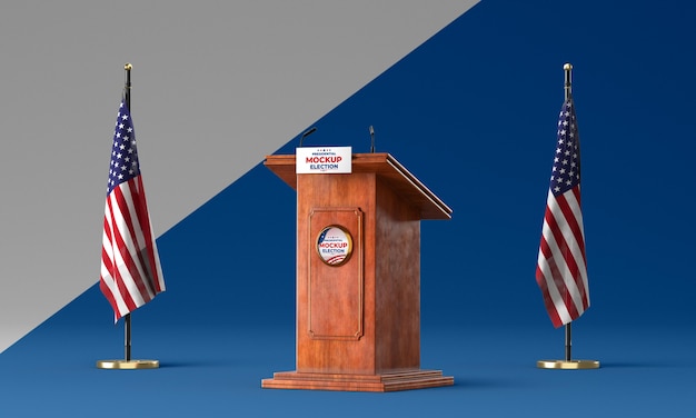 PSD us elections concept mock-up