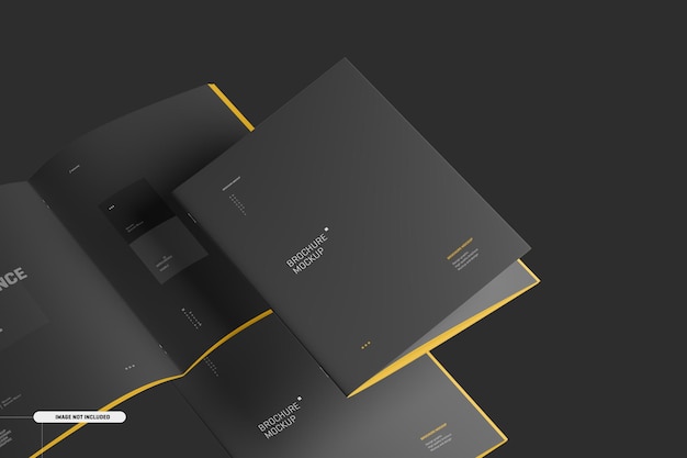 PSD us letter magazine brochure mockup