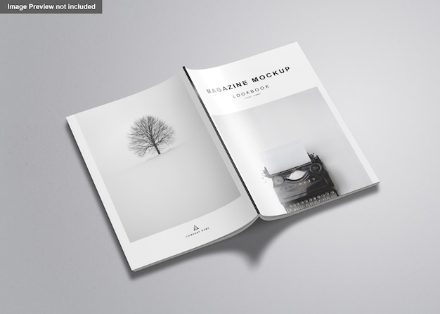 Noi rivista di lettere mockup