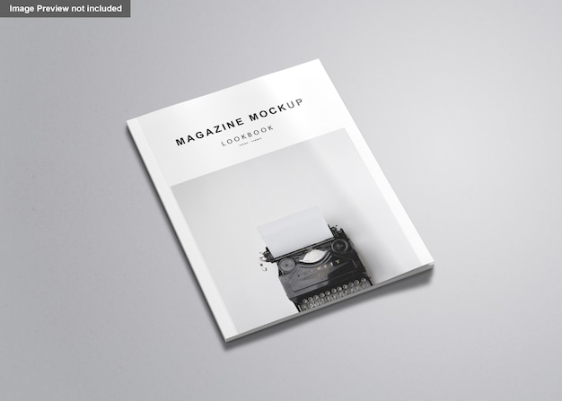 PSD us letter magazine mockup