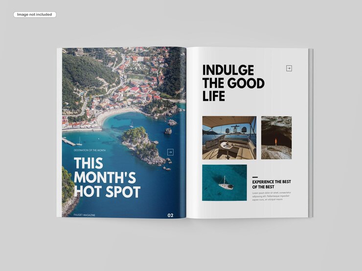 Us Letter Magazine Mockup