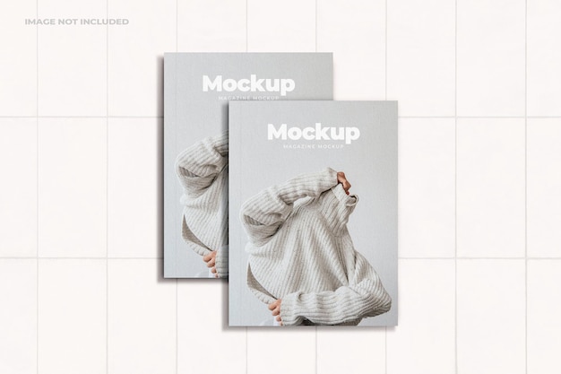 PSD us letter magazine mockup