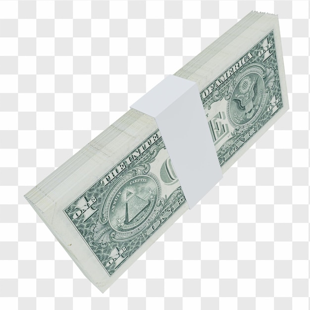 PSD usa currency dollar 1: stack of us dollar usa banknote