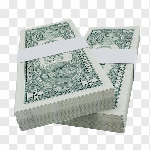 PSD usa currency dollar 1: stack of us dollar usa banknote