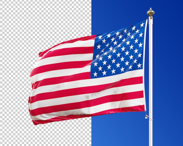 USA flag 3D