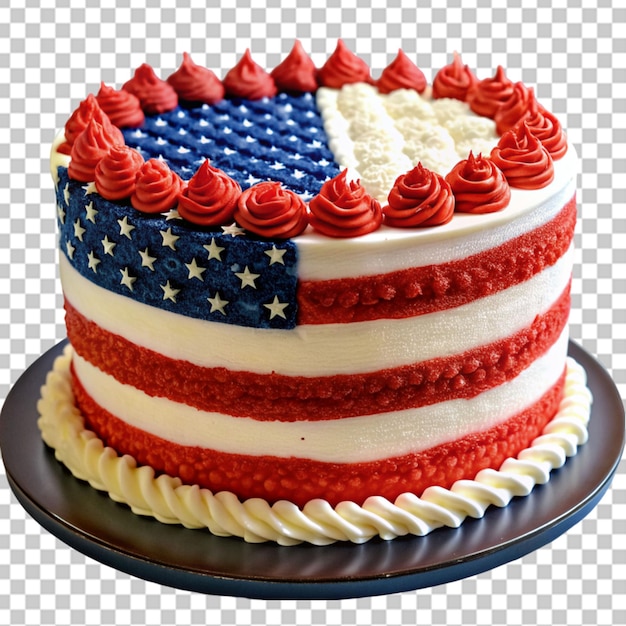 Usa flag cake