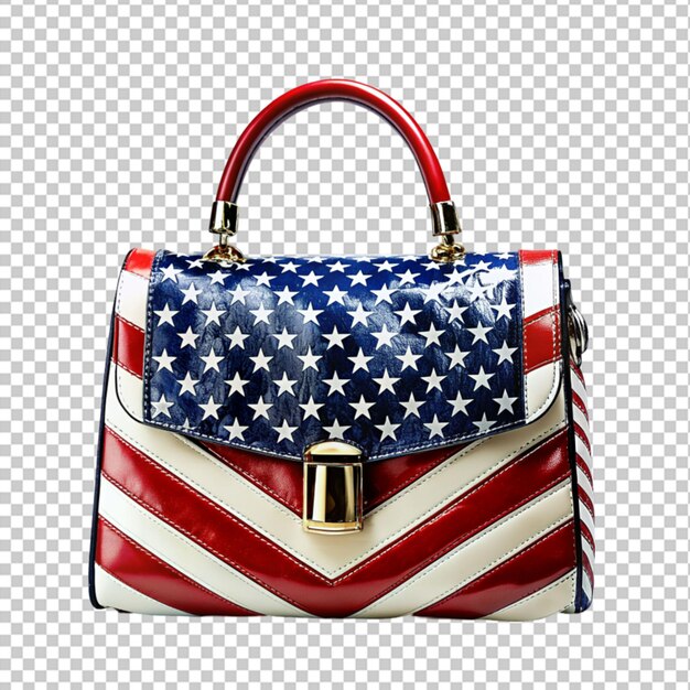 PSD usa flag on the hand bag