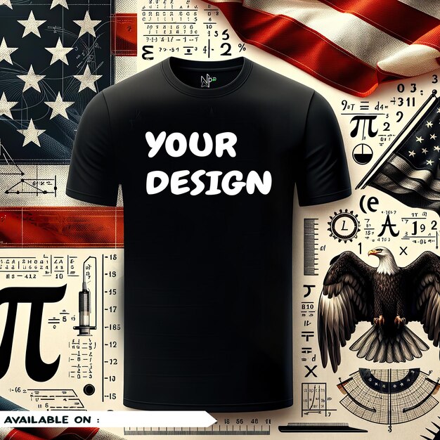 PSD usa pi day t-shirt pickup