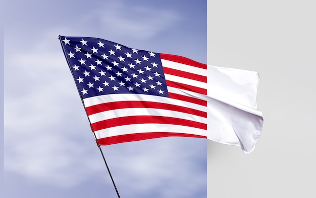 PSD usa vlag concept mock-up