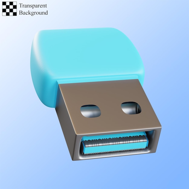 PSD usb ble 3d-illustratie