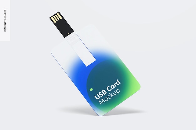 Usb card mockup